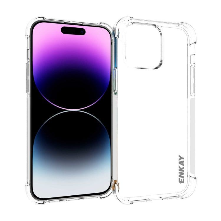 ENKAY Clear TPU Estuche para teléfono a prueba de golpes, For iPhone 17e / 16e, For iPhone 17 Pro Max, For iPhone 17 Pro, For iPhone 17, For iPhone Air, For iPhone 16 Pro Max, For MagSafe Battery Pack, For iPhone 16 Pro, For iPhone 16 Plus, For iPhone ...