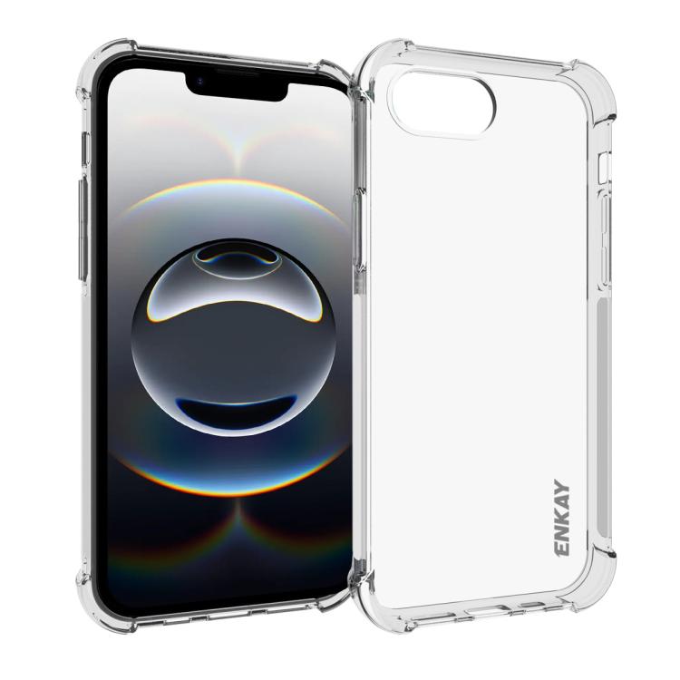 ENKAY Clear TPU Estuche para teléfono a prueba de golpes, For iPhone 17e / 16e, For iPhone 17 Pro Max, For iPhone 17 Pro, For iPhone 17, For iPhone Air, For iPhone 16 Pro Max, For MagSafe Battery Pack, For iPhone 16 Pro, For iPhone 16 Plus, For iPhone ...