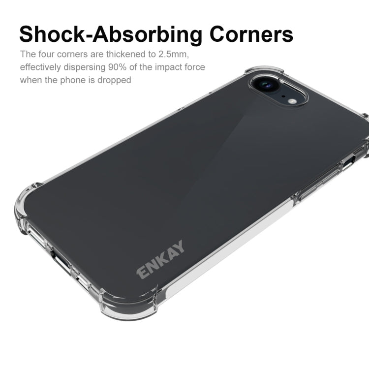 ENKAY Clear TPU Estuche para teléfono a prueba de golpes, For iPhone 17e / 16e, For iPhone 17 Pro Max, For iPhone 17 Pro, For iPhone 17, For iPhone Air, For iPhone 16 Pro Max, For MagSafe Battery Pack, For iPhone 16 Pro, For iPhone 16 Plus, For iPhone ...