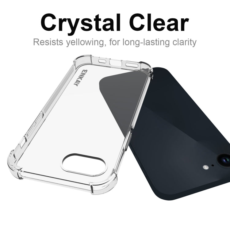 ENKAY Clear TPU Estuche para teléfono a prueba de golpes, For iPhone 17e / 16e, For iPhone 17 Pro Max, For iPhone 17 Pro, For iPhone 17, For iPhone Air, For iPhone 16 Pro Max, For MagSafe Battery Pack, For iPhone 16 Pro, For iPhone 16 Plus, For iPhone ...