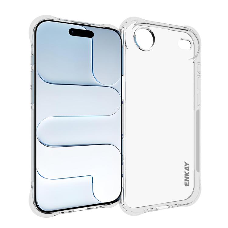 ENKAY Clear TPU Estuche para teléfono a prueba de golpes, For iPhone 17e / 16e, For iPhone 17 Pro Max, For iPhone 17 Pro, For iPhone 17, For iPhone Air, For iPhone 16 Pro Max, For MagSafe Battery Pack, For iPhone 16 Pro, For iPhone 16 Plus, For iPhone ...