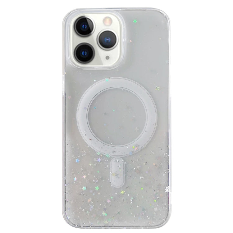 Estuche para teléfono MagSafe Glitter Hybrid Clear TPU, For iPhone 11 Pro Max, For iPhone 11, For iPhone 11 Pro