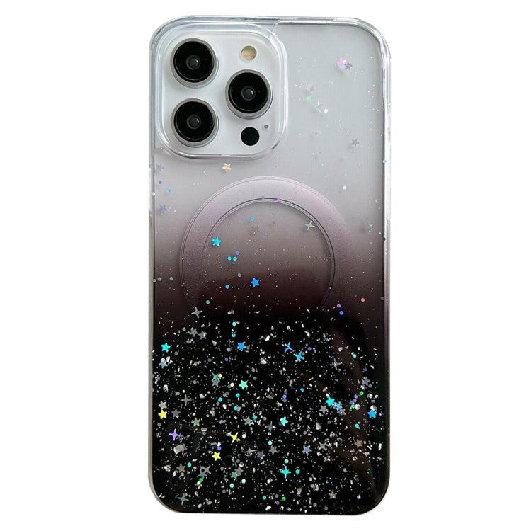 Estuche para teléfono MagSafe Glitter Hybrid Clear TPU, For iPhone 16 Pro Max, For iPhone 16 Pro, For iPhone 16 Plus, For iPhone 16, For iPhone 15 Pro Max, For iPhone 15 Pro, For iPhone 15 Plus, For iPhone 15, For iPhone 14 Plus