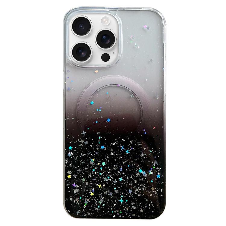 Estuche para teléfono MagSafe Glitter Hybrid Clear TPU, For iPhone 16 Pro Max, For iPhone 16 Pro, For iPhone 16 Plus, For iPhone 16, For iPhone 15 Pro Max, For iPhone 15 Pro, For iPhone 15 Plus, For iPhone 15, For iPhone 14 Plus