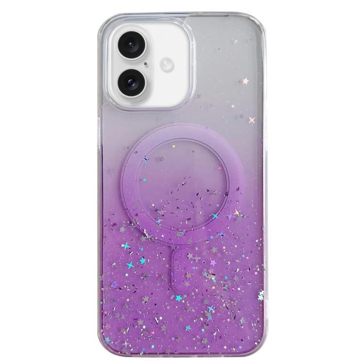 Estuche para teléfono MagSafe Glitter Hybrid Clear TPU, For iPhone 16 Pro Max, For iPhone 16 Pro, For iPhone 16 Plus, For iPhone 16, For iPhone 15 Pro Max, For iPhone 15 Pro, For iPhone 15 Plus, For iPhone 15, For iPhone 14 Plus