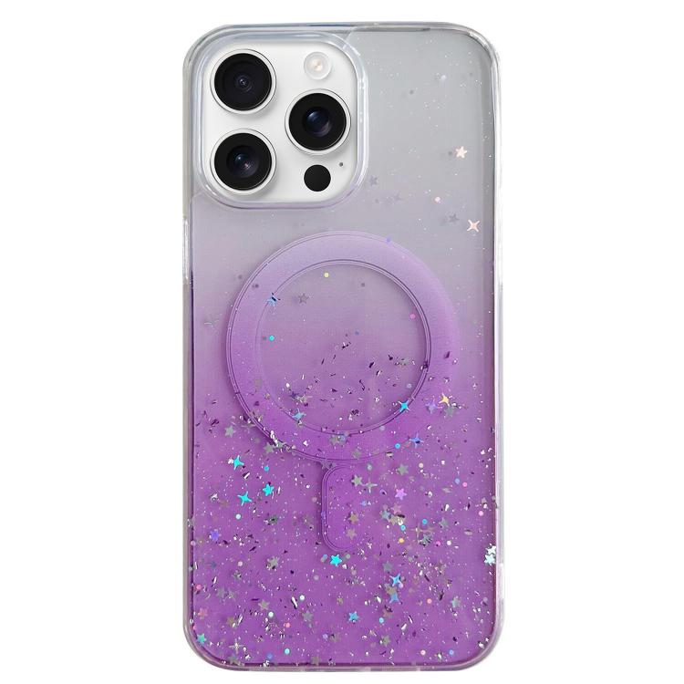 Estuche para teléfono MagSafe Glitter Hybrid Clear TPU, For iPhone 16 Pro Max, For iPhone 16 Pro, For iPhone 16 Plus, For iPhone 16, For iPhone 15 Pro Max, For iPhone 15 Pro, For iPhone 15 Plus, For iPhone 15, For iPhone 14 Plus