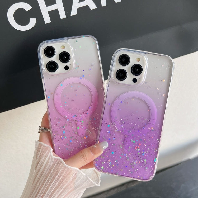 Estuche para teléfono MagSafe Glitter Hybrid Clear TPU, For iPhone 11 Pro Max, For iPhone 11, For iPhone 11 Pro