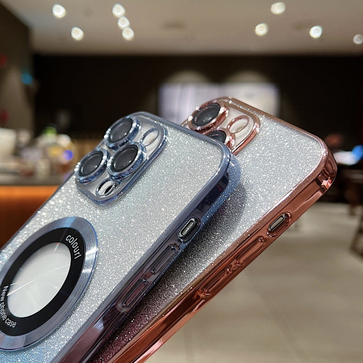 Estuche para teléfono TPU con galvanoplastia de purpurina degradada MagSafe, For iPhone 12, For iPhone 12 Pro Max, For iPhone 12 Pro, For iPhone 11 Pro Max, For iPhone 11, For iPhone 11 Pro