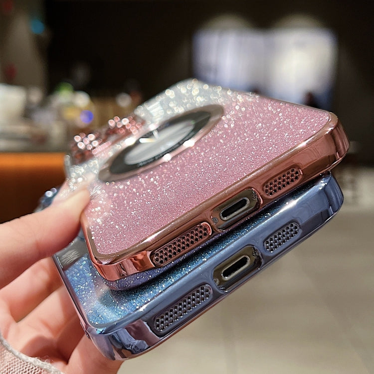 Estuche para teléfono TPU con galvanoplastia de purpurina degradada MagSafe, For iPhone 12, For iPhone 12 Pro Max, For iPhone 12 Pro, For iPhone 11 Pro Max, For iPhone 11, For iPhone 11 Pro