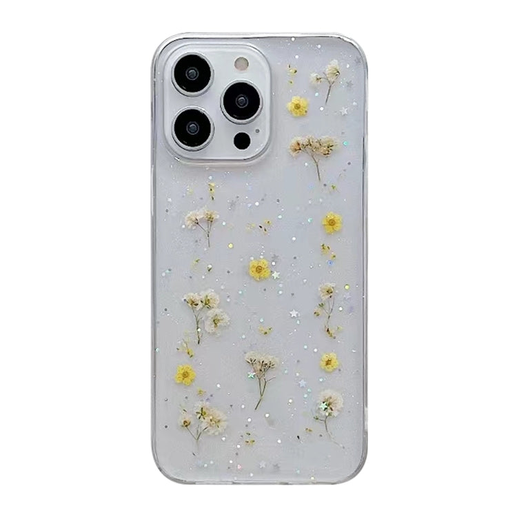 Estuche protector de teléfono TPU con patrón de flores de Gypsophila, For iPhone 17e / 16e, For iPhone 16 Pro Max, For iPhone 16 Pro, For iPhone 16 Plus, For iPhone 16, For iPhone 15 Pro Max, For iPhone 15 Pro, For iPhone 15 Plus, For iPhone 15