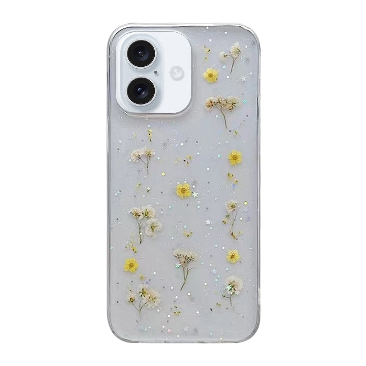 Estuche protector de teléfono TPU con patrón de flores de Gypsophila, For iPhone 17e / 16e, For iPhone 16 Pro Max, For iPhone 16 Pro, For iPhone 16 Plus, For iPhone 16, For iPhone 15 Pro Max, For iPhone 15 Pro, For iPhone 15 Plus, For iPhone 15