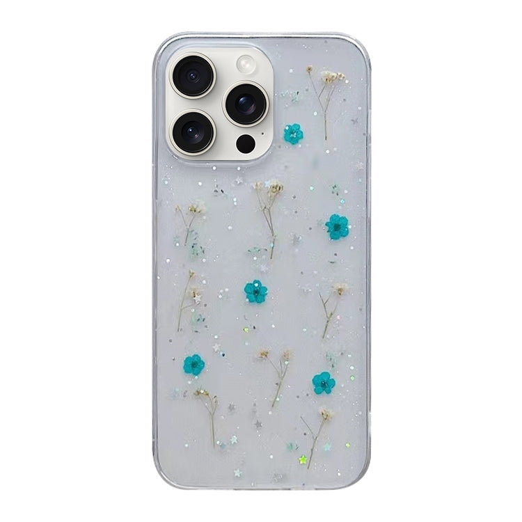 Estuche protector de teléfono TPU con patrón de flores de Gypsophila, For iPhone 17e / 16e, For iPhone 16 Pro Max, For iPhone 16 Pro, For iPhone 16 Plus, For iPhone 16, For iPhone 15 Pro Max, For iPhone 15 Pro, For iPhone 15 Plus, For iPhone 15