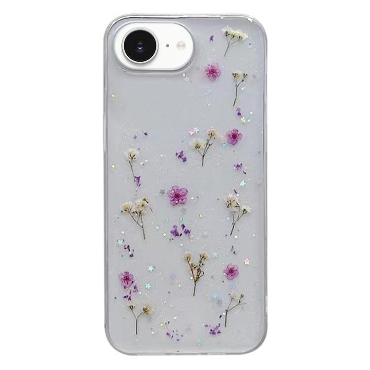 Estuche protector de teléfono TPU con patrón de flores de Gypsophila, For iPhone 17e / 16e, For iPhone 16 Pro Max, For iPhone 16 Pro, For iPhone 16 Plus, For iPhone 16, For iPhone 15 Pro Max, For iPhone 15 Pro, For iPhone 15 Plus, For iPhone 15