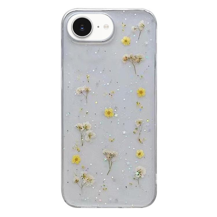 Estuche protector de teléfono TPU con patrón de flores de Gypsophila, For iPhone 17e / 16e, For iPhone 16 Pro Max, For iPhone 16 Pro, For iPhone 16 Plus, For iPhone 16, For iPhone 15 Pro Max, For iPhone 15 Pro, For iPhone 15 Plus, For iPhone 15