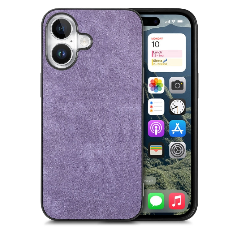 Caja del teléfono de la contraportada de la PC del cuero del vintage, For iPhone 17e / 16e, For iPhone 17 Pro Max, For iPhone 17 Pro, For iPhone 17, For iPhone Air, For iPhone 16 Pro Max, For iPhone 16 Pro, For iPhone 16 Plus