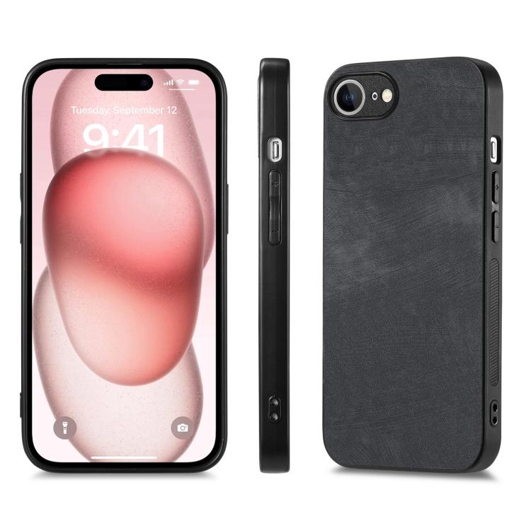 Caja del teléfono de la contraportada de la PC del cuero del vintage, For iPhone 17e / 16e, For iPhone 17 Pro Max, For iPhone 17 Pro, For iPhone 17, For iPhone Air, For iPhone 16 Pro Max, For iPhone 16 Pro, For iPhone 16 Plus
