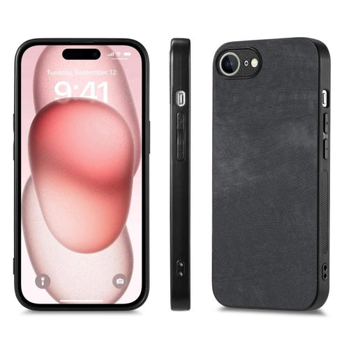 Caja del teléfono de la contraportada de la PC del cuero del vintage, For iPhone 17e / 16e, For iPhone 17 Pro Max, For iPhone 17 Pro, For iPhone 17, For iPhone Air, For iPhone 16 Pro Max, For iPhone 16 Pro, For iPhone 16 Plus