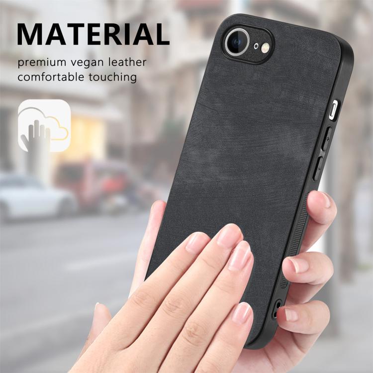 Caja del teléfono de la contraportada de la PC del cuero del vintage, For iPhone 17e / 16e, For iPhone 17 Pro Max, For iPhone 17 Pro, For iPhone 17, For iPhone Air, For iPhone 16 Pro Max, For iPhone 16 Pro, For iPhone 16 Plus
