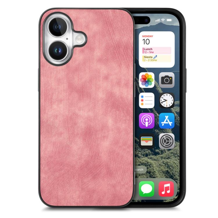 Caja del teléfono de la contraportada de la PC del cuero del vintage, For iPhone 17e / 16e, For iPhone 17 Pro Max, For iPhone 17 Pro, For iPhone 17, For iPhone Air, For iPhone 16 Pro Max, For iPhone 16 Pro, For iPhone 16 Plus