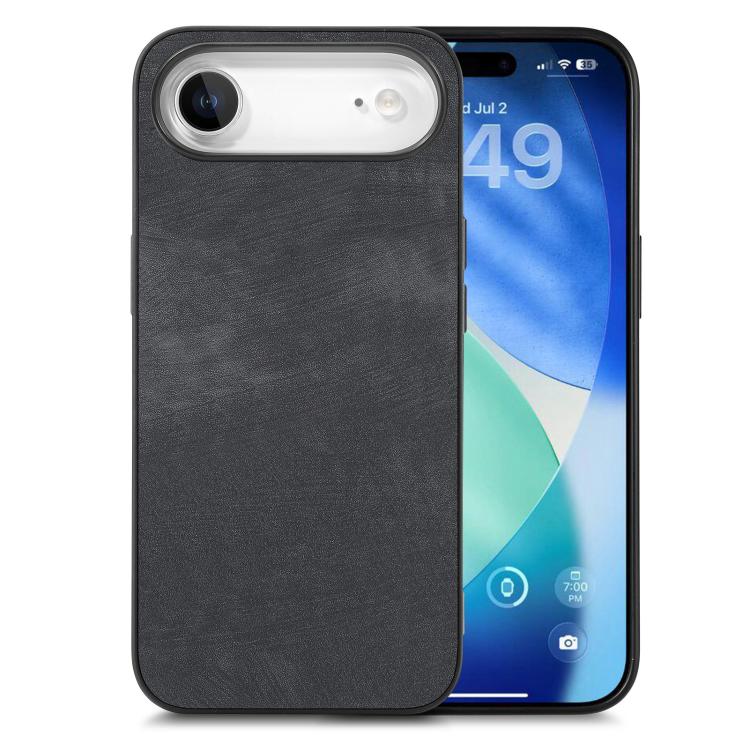 Caja del teléfono de la contraportada de la PC del cuero del vintage, For iPhone 17e / 16e, For iPhone 17 Pro Max, For iPhone 17 Pro, For iPhone 17, For iPhone Air, For iPhone 16 Pro Max, For iPhone 16 Pro, For iPhone 16 Plus