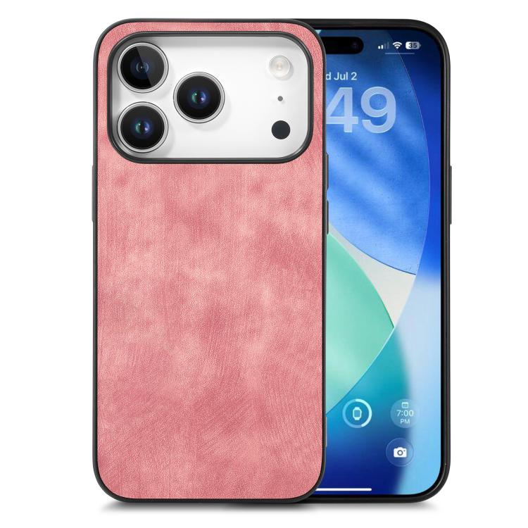 Caja del teléfono de la contraportada de la PC del cuero del vintage, For iPhone 17e / 16e, For iPhone 17 Pro Max, For iPhone 17 Pro, For iPhone 17, For iPhone Air, For iPhone 16 Pro Max, For iPhone 16 Pro, For iPhone 16 Plus