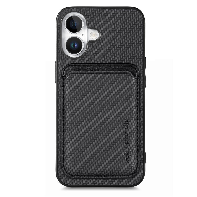 Caja del teléfono Magsafe de la tarjeta de cuero de fibra de carbono, For iPhone 18 Pro / 17 Pro, For iPhone 18 Pro Max / 17 Pro Max, For iPhone 17e / 16e, For iPhone 17, For iPhone Air, For iPhone 16 Pro Max, For iPhone 16 Pro, For iPhone 16 Plus     ...