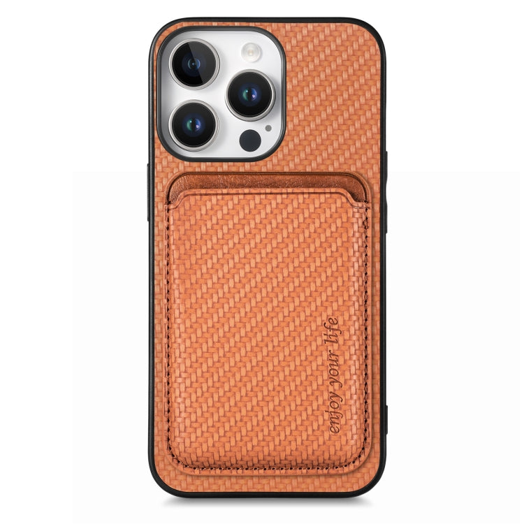 Caja del teléfono Magsafe de la tarjeta de cuero de fibra de carbono, For iPhone 18 Pro / 17 Pro, For iPhone 18 Pro Max / 17 Pro Max, For iPhone 17e / 16e, For iPhone 17, For iPhone Air, For iPhone 16 Pro Max, For iPhone 16 Pro, For iPhone 16 Plus     ...
