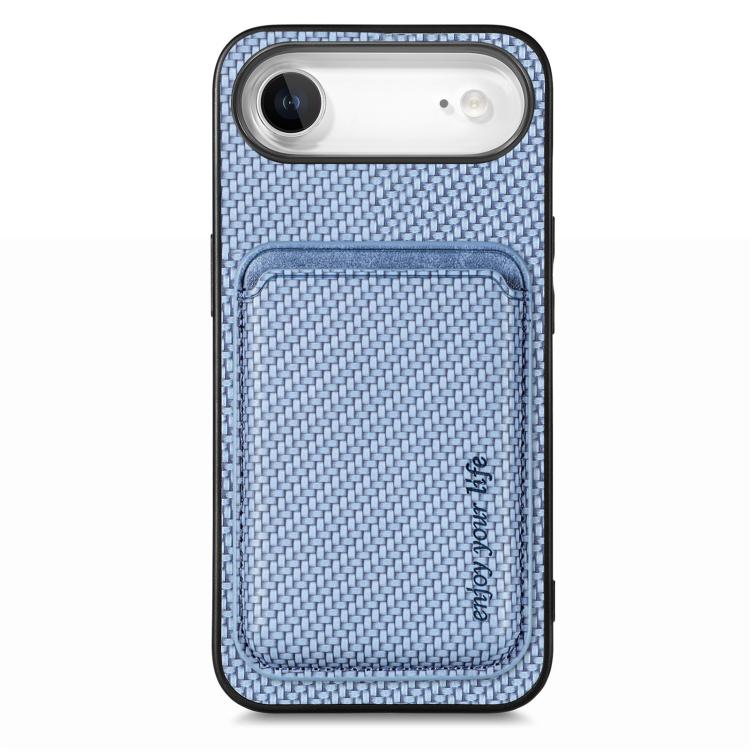 Caja del teléfono Magsafe de la tarjeta de cuero de fibra de carbono, For iPhone 18 Pro / 17 Pro, For iPhone 18 Pro Max / 17 Pro Max, For iPhone 17e / 16e, For iPhone 17, For iPhone Air, For iPhone 16 Pro Max, For iPhone 16 Pro, For iPhone 16 Plus     ...