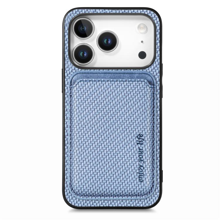 Caja del teléfono Magsafe de la tarjeta de cuero de fibra de carbono, For iPhone 18 Pro / 17 Pro, For iPhone 18 Pro Max / 17 Pro Max, For iPhone 17e / 16e, For iPhone 17, For iPhone Air, For iPhone 16 Pro Max, For iPhone 16 Pro, For iPhone 16 Plus     ...