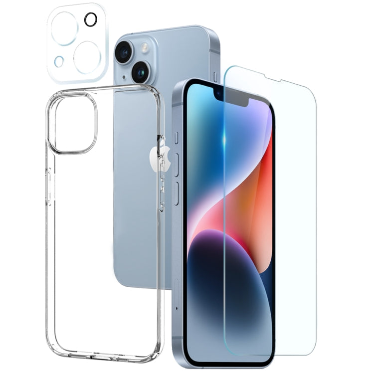 NORTHJO Funda para teléfono 3 en 1 de TPU con película de pantalla y película de lente, For iPhone 17e / 16e, For iPhone 17 Pro Max, For iPhone 17 Pro, For iPhone 17, For iPhone Air, For iPhone 16 Pro Max, For iPhone 16 Pro, For iPhone 16 Plus         ...