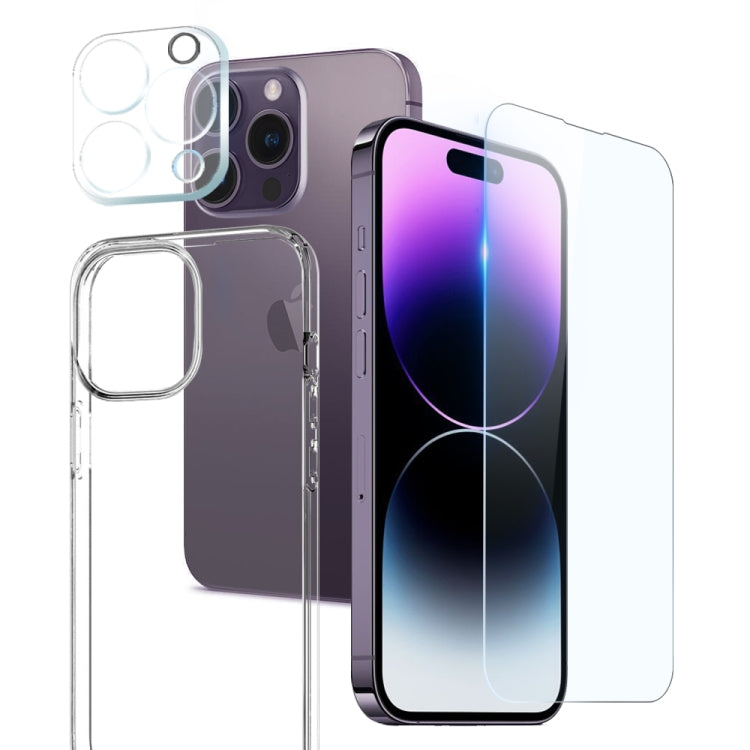 NORTHJO Funda para teléfono 3 en 1 de TPU con película de pantalla y película de lente, For iPhone 17e / 16e, For iPhone 17 Pro Max, For iPhone 17 Pro, For iPhone 17, For iPhone Air, For iPhone 16 Pro Max, For iPhone 16 Pro, For iPhone 16 Plus         ...