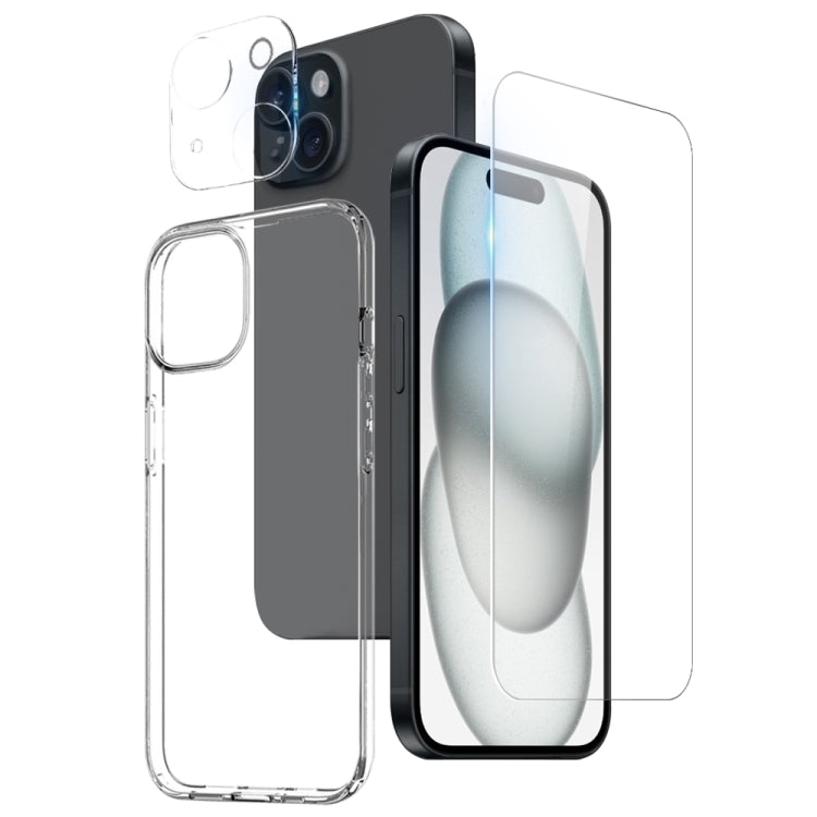 NORTHJO Funda para teléfono 3 en 1 de TPU con película de pantalla y película de lente, For iPhone 17e / 16e, For iPhone 17 Pro Max, For iPhone 17 Pro, For iPhone 17, For iPhone Air, For iPhone 16 Pro Max, For iPhone 16 Pro, For iPhone 16 Plus         ...