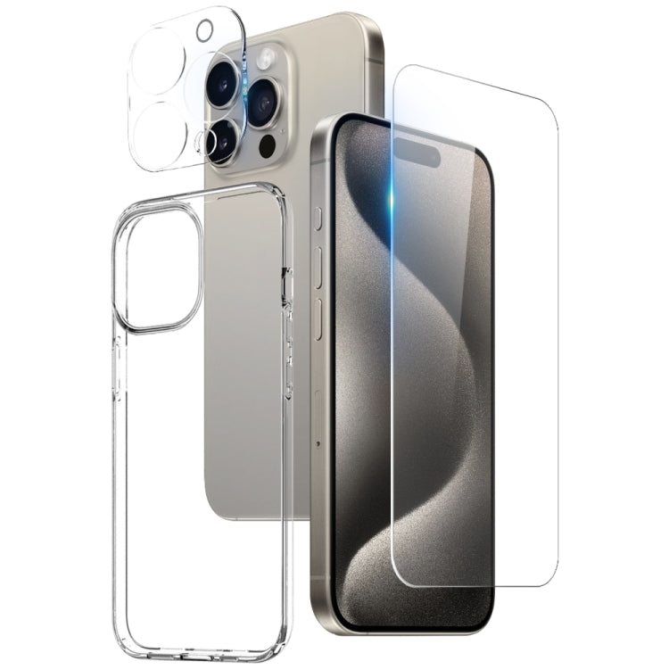 NORTHJO Funda para teléfono 3 en 1 de TPU con película de pantalla y película de lente, For iPhone 17e / 16e, For iPhone 17 Pro Max, For iPhone 17 Pro, For iPhone 17, For iPhone Air, For iPhone 16 Pro Max, For iPhone 16 Pro, For iPhone 16 Plus         ...