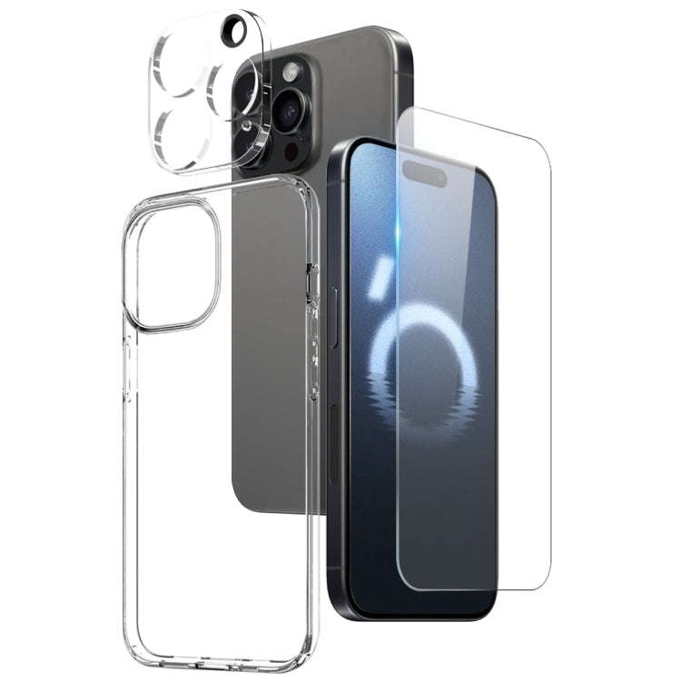 NORTHJO Funda para teléfono 3 en 1 de TPU con película de pantalla y película de lente, For iPhone 17e / 16e, For iPhone 17 Pro Max, For iPhone 17 Pro, For iPhone 17, For iPhone Air, For iPhone 16 Pro Max, For iPhone 16 Pro, For iPhone 16 Plus         ...