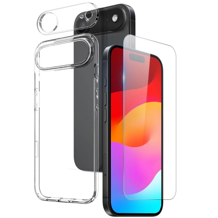 NORTHJO Funda para teléfono 3 en 1 de TPU con película de pantalla y película de lente, For iPhone 17e / 16e, For iPhone 17 Pro Max, For iPhone 17 Pro, For iPhone 17, For iPhone Air, For iPhone 16 Pro Max, For iPhone 16 Pro, For iPhone 16 Plus         ...