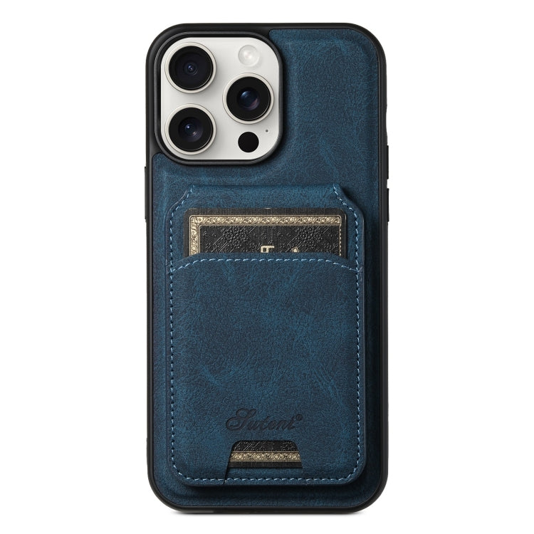 Suteni H16 Funda para teléfono con parte trasera tipo billetera desmontable de cuero con textura de litchi, For iPhone 15 Pro, For iPhone 15 Plus, For iPhone 15, For iPhone 14 Plus, For iPhone 14, For iPhone 14 Pro, For iPhone 14 Pro Max               ...