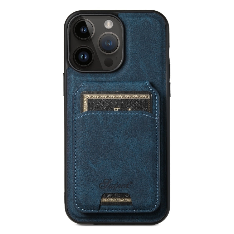 Suteni H16 Funda para teléfono con parte trasera tipo billetera desmontable de cuero con textura de litchi, For iPhone 15 Pro, For iPhone 15 Plus, For iPhone 15, For iPhone 14 Plus, For iPhone 14, For iPhone 14 Pro, For iPhone 14 Pro Max               ...