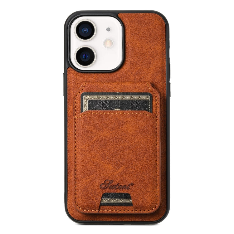 Suteni H16 Funda para teléfono con parte trasera tipo billetera desmontable de cuero con textura de litchi, For iPhone 15 Pro, For iPhone 15 Plus, For iPhone 15, For iPhone 14 Plus, For iPhone 14, For iPhone 14 Pro, For iPhone 14 Pro Max               ...