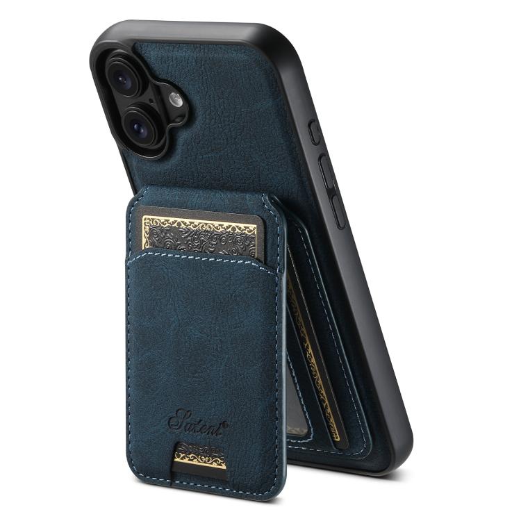 Suteni H16 Funda para teléfono con parte trasera tipo billetera desmontable de cuero con textura de litchi, For iPhone 18, For iPhone 18 Pro, For iPhone 18 Pro Max, For iPhone 17 Pro Max, For iPhone 17 Pro, For iPhone 17, For iPhone Air                ...
