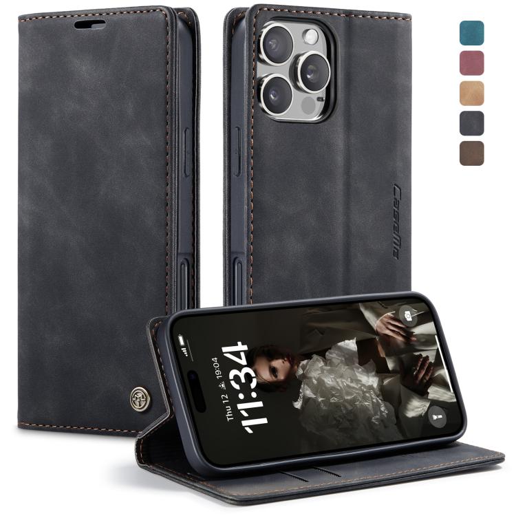 Funda de cuero para teléfono con tapa horizontal multifuncional CaseMe 013, For iPhone 17e / 16e, For iPhone 17 Pro Max, For iPhone 17 Pro, For iPhone 17, For iPhone Air, For iPhone 16 Pro Max, For iPhone 16 Pro, For iPhone 16 Plus, For iPhone 16