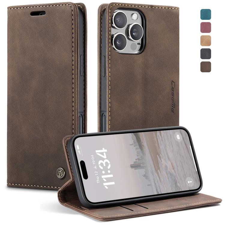 Funda de cuero para teléfono con tapa horizontal multifuncional CaseMe 013, For iPhone 17e / 16e, For iPhone 17 Pro Max, For iPhone 17 Pro, For iPhone 17, For iPhone Air, For iPhone 16 Pro Max, For iPhone 16 Pro, For iPhone 16 Plus, For iPhone 16