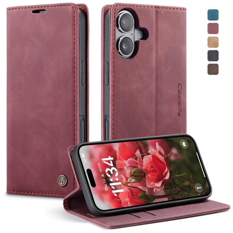 Funda de cuero para teléfono con tapa horizontal multifuncional CaseMe 013, For iPhone 17e / 16e, For iPhone 17 Pro Max, For iPhone 17 Pro, For iPhone 17, For iPhone Air, For iPhone 16 Pro Max, For iPhone 16 Pro, For iPhone 16 Plus, For iPhone 16
