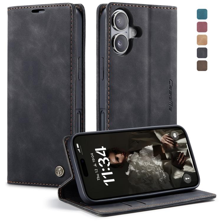 Funda de cuero para teléfono con tapa horizontal multifuncional CaseMe 013, For iPhone 17e / 16e, For iPhone 17 Pro Max, For iPhone 17 Pro, For iPhone 17, For iPhone Air, For iPhone 16 Pro Max, For iPhone 16 Pro, For iPhone 16 Plus, For iPhone 16