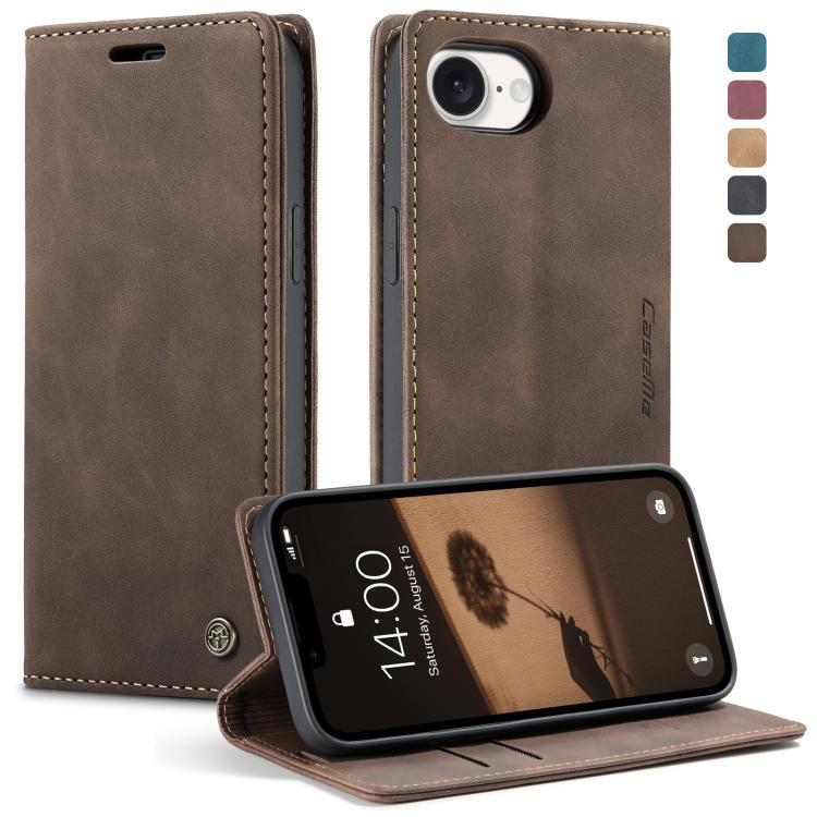 Funda de cuero para teléfono con tapa horizontal multifuncional CaseMe 013, For iPhone 17e / 16e, For iPhone 17 Pro Max, For iPhone 17 Pro, For iPhone 17, For iPhone Air, For iPhone 16 Pro Max, For iPhone 16 Pro, For iPhone 16 Plus, For iPhone 16