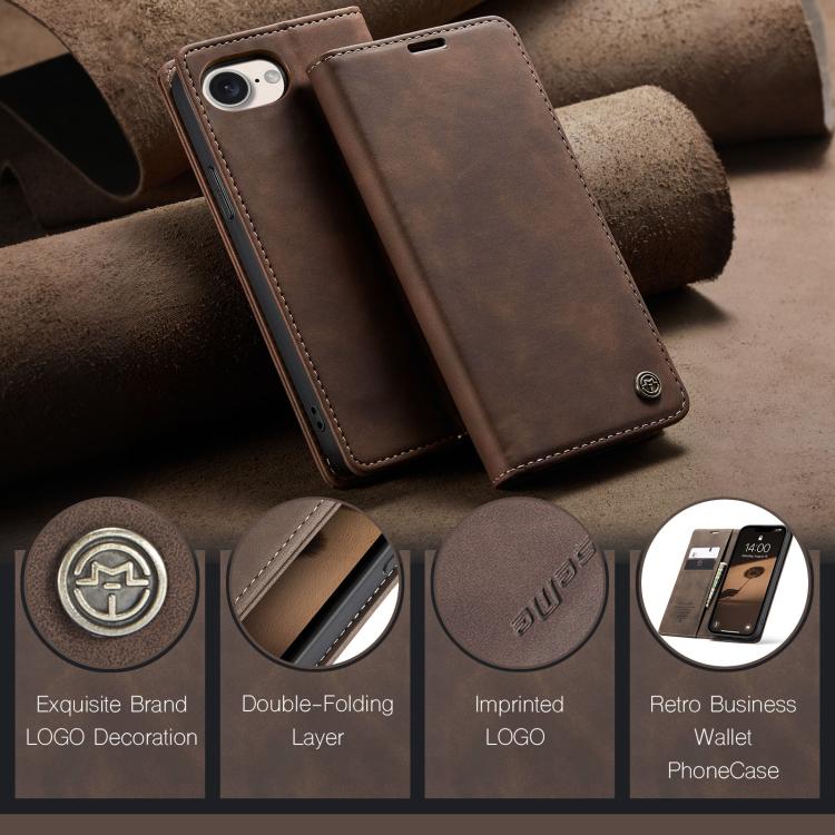 Funda de cuero para teléfono con tapa horizontal multifuncional CaseMe 013, For iPhone 17e / 16e, For iPhone 17 Pro Max, For iPhone 17 Pro, For iPhone 17, For iPhone Air, For iPhone 16 Pro Max, For iPhone 16 Pro, For iPhone 16 Plus, For iPhone 16