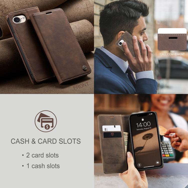 Funda de cuero para teléfono con tapa horizontal multifuncional CaseMe 013, For iPhone 17e / 16e, For iPhone 17 Pro Max, For iPhone 17 Pro, For iPhone 17, For iPhone Air, For iPhone 16 Pro Max, For iPhone 16 Pro, For iPhone 16 Plus, For iPhone 16