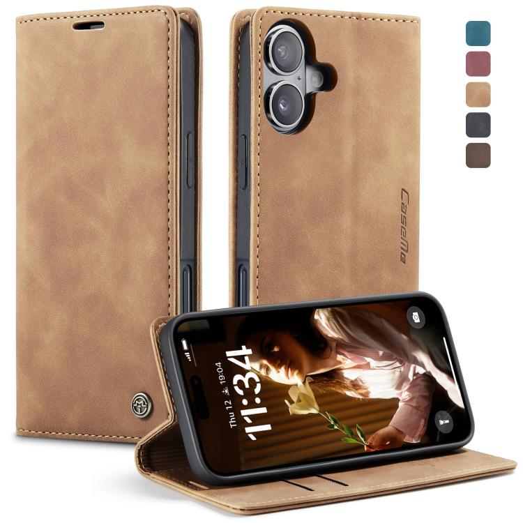 Funda de cuero para teléfono con tapa horizontal multifuncional CaseMe 013, For iPhone 17e / 16e, For iPhone 17 Pro Max, For iPhone 17 Pro, For iPhone 17, For iPhone Air, For iPhone 16 Pro Max, For iPhone 16 Pro, For iPhone 16 Plus, For iPhone 16