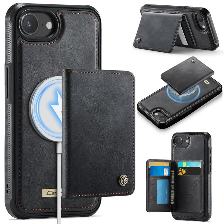 Funda para teléfono CaseMe Me80 Series con cartera desmontable, magnética, RFID y de piel vegana., For iPhone 17e / 16e, For iPhone 17 Pro Max, For iPhone 17 Pro, For iPhone 17, For iPhone Air, For iPhone 16 Pro Max, For iPhone 16 Pro, For iPhone 16 Pl...