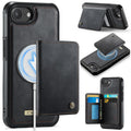Funda para teléfono CaseMe Me80 Series con cartera desmontable, magnética, RFID y de piel vegana., For iPhone 17e / 16e, For iPhone 17 Pro Max, For iPhone 17 Pro, For iPhone 17, For iPhone Air, For iPhone 16 Pro Max, For iPhone 16 Pro, For iPhone 16 Pl...