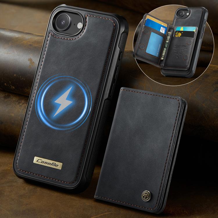 Funda para teléfono CaseMe Me80 Series con cartera desmontable, magnética, RFID y de piel vegana., For iPhone 17e / 16e, For iPhone 17 Pro Max, For iPhone 17 Pro, For iPhone 17, For iPhone Air, For iPhone 16 Pro Max, For iPhone 16 Pro, For iPhone 16 Pl...